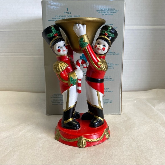 Partylite Christmas Toy Soldier Taper Candle Holder P7704 - Picture 1 of 8